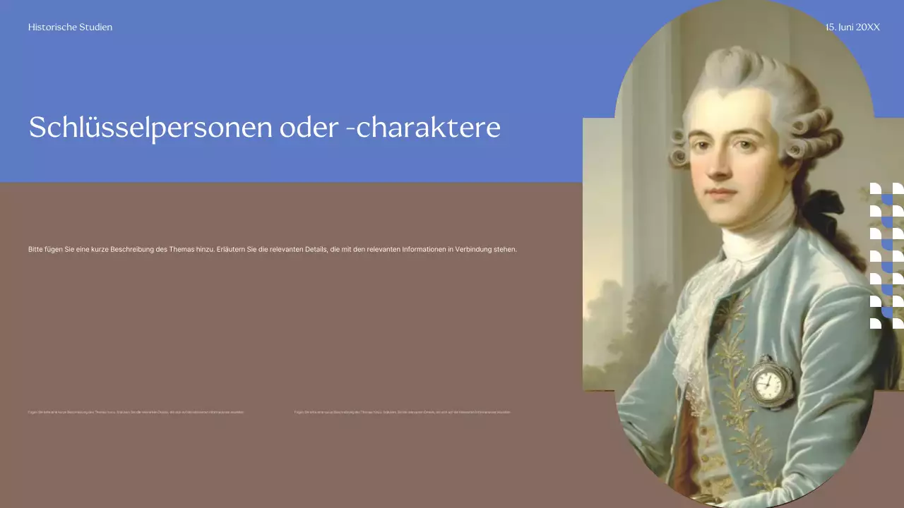 Beige Classic Historischer Führer Präsentation