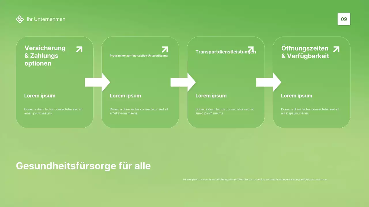 Grüne, moderne Gesundheitsförderung