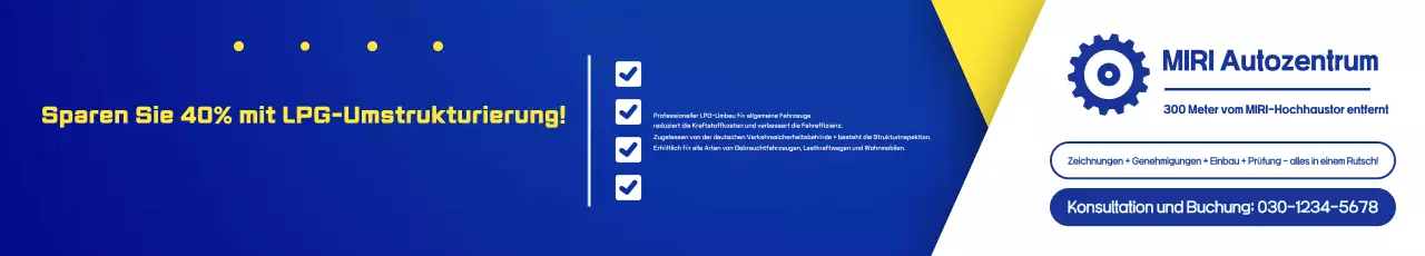 Blaue moderne Autowerbung