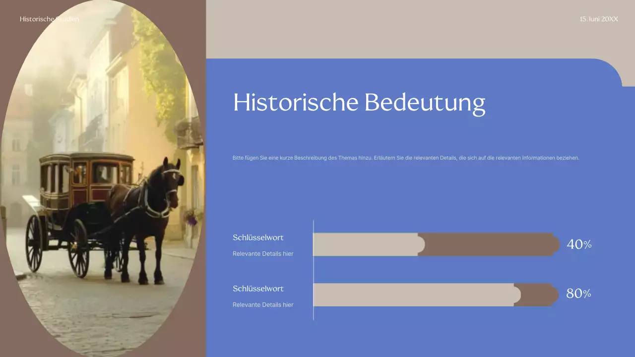 Beige Classic Historischer Führer Präsentation