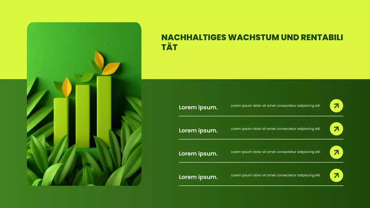 grüne moderne Umweltpräsentation