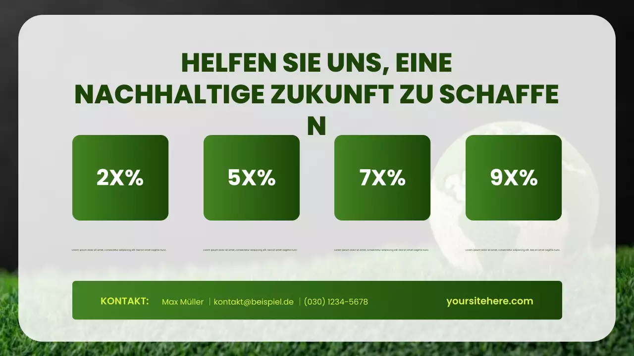 grüne moderne Umweltpräsentation