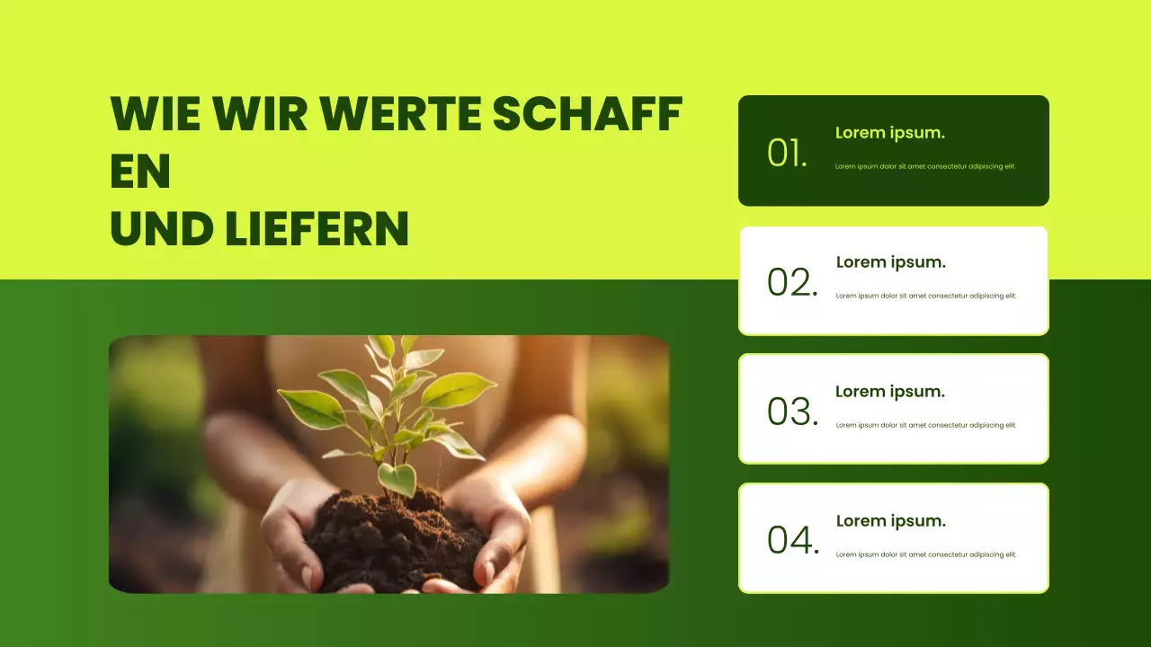 grüne moderne Umweltpräsentation