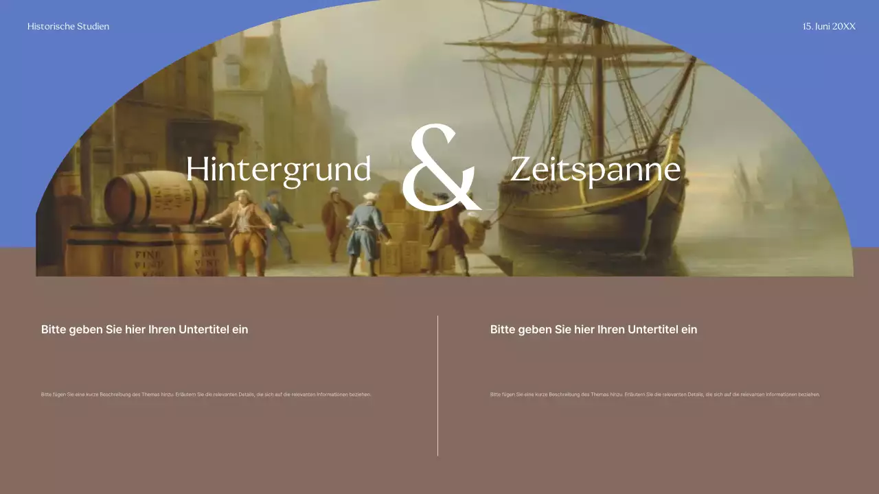 Beige Classic Historischer Führer Präsentation