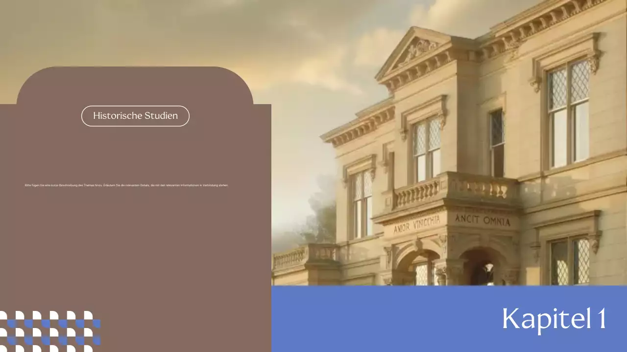 Beige Classic Historischer Führer Präsentation