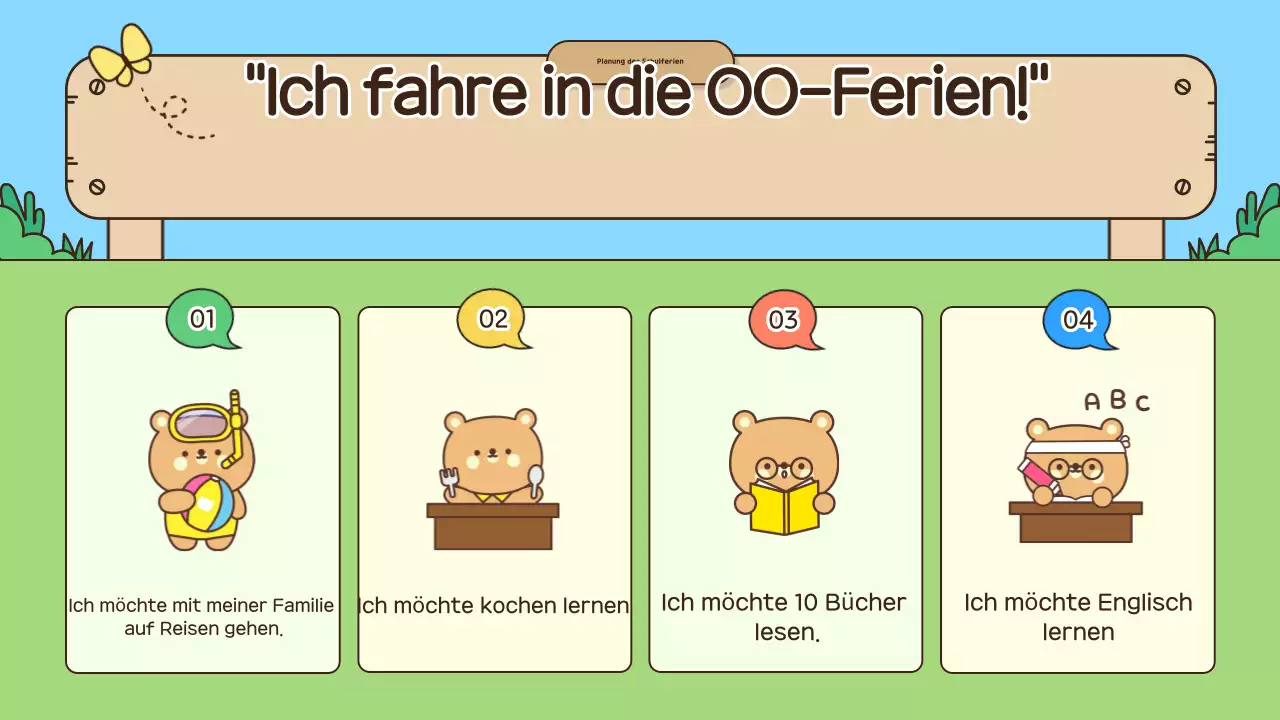 Lehrmaterialien für die Sommerferien von Sky Blue Baby