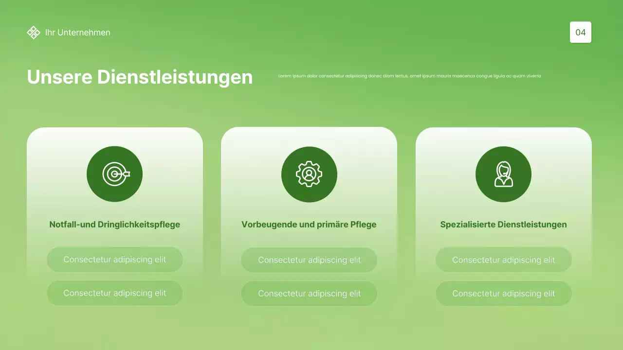 Grüne, moderne Gesundheitsförderung
