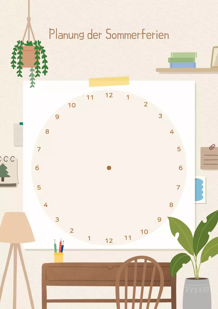 Beiger Baby-Urlaubsplaner