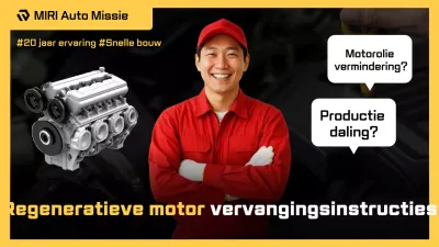 Gele moderne auto-advertentie