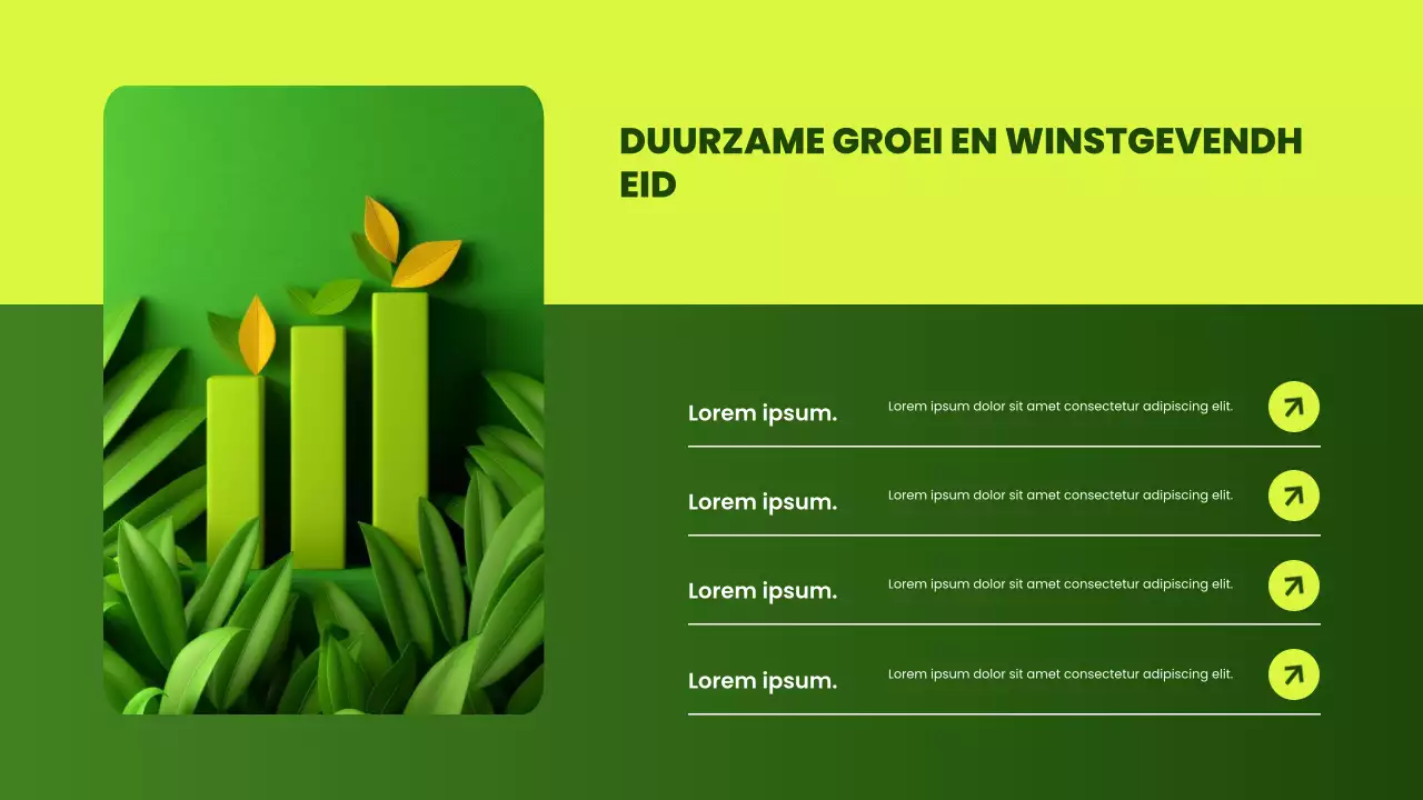 groene moderne milieupresentatie