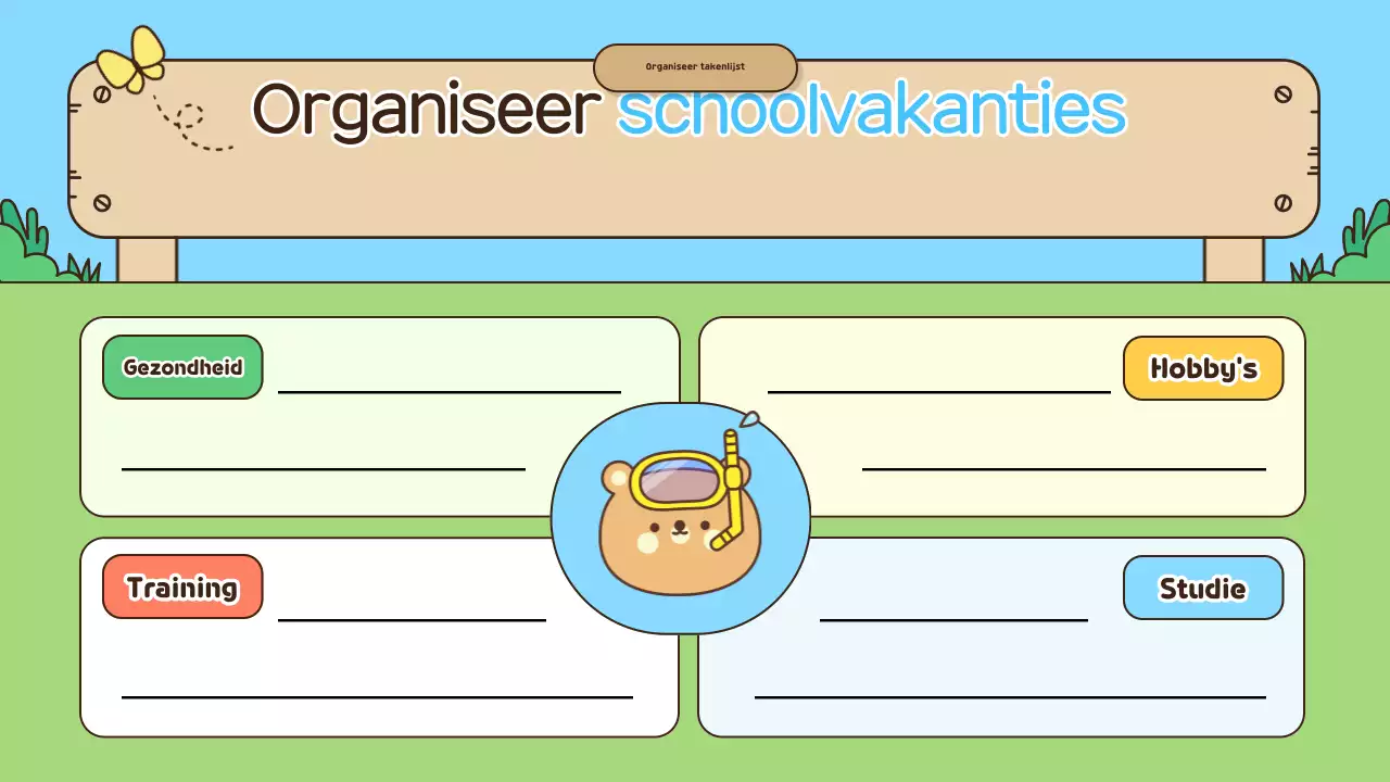 Educatief materiaal voor de zomervakantie van Sky Blue Baby