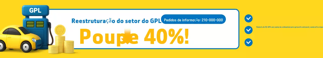 Anúncio de modificação da estrutura do veículo moderno amarelo