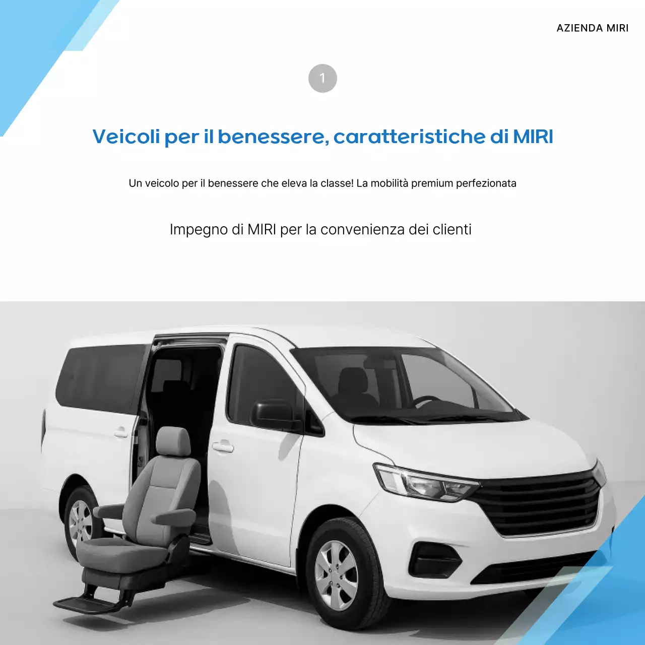 Pubblicità di auto moderna blu