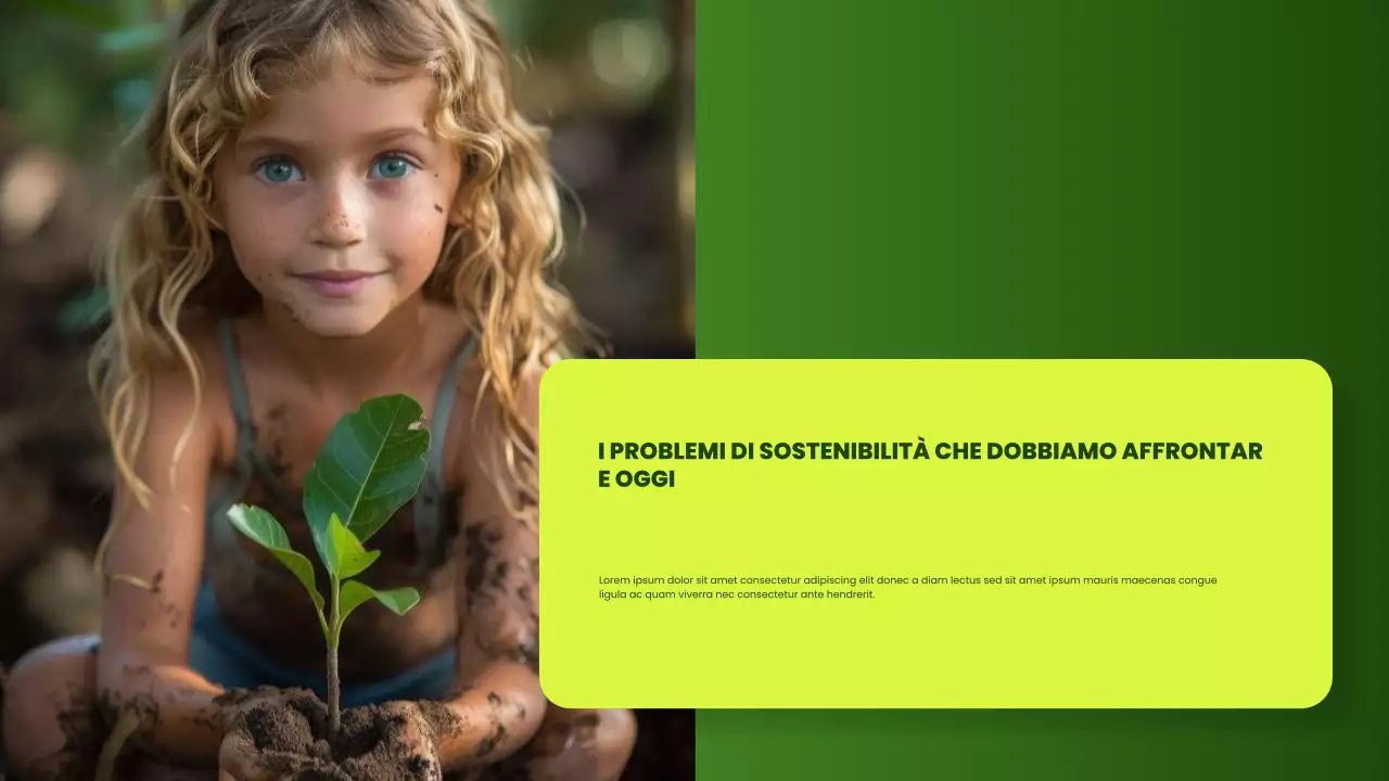 presentazione ambientale moderna e verde