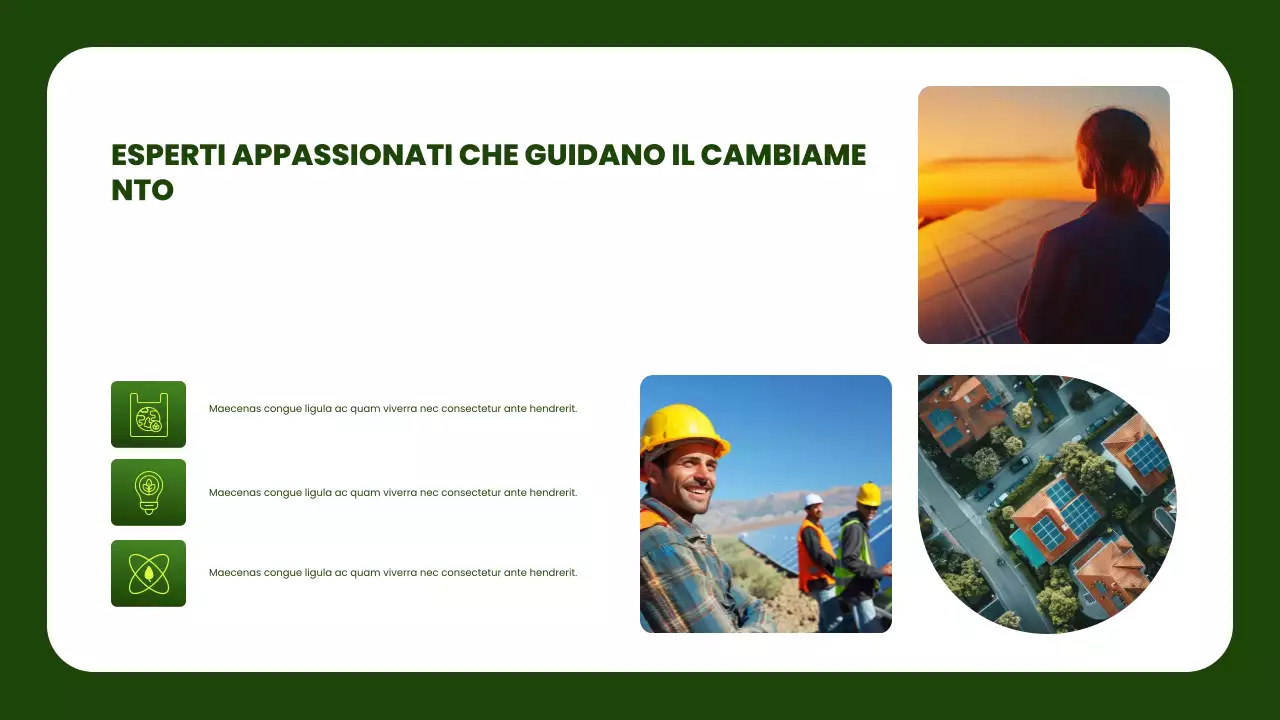 presentazione ambientale moderna e verde