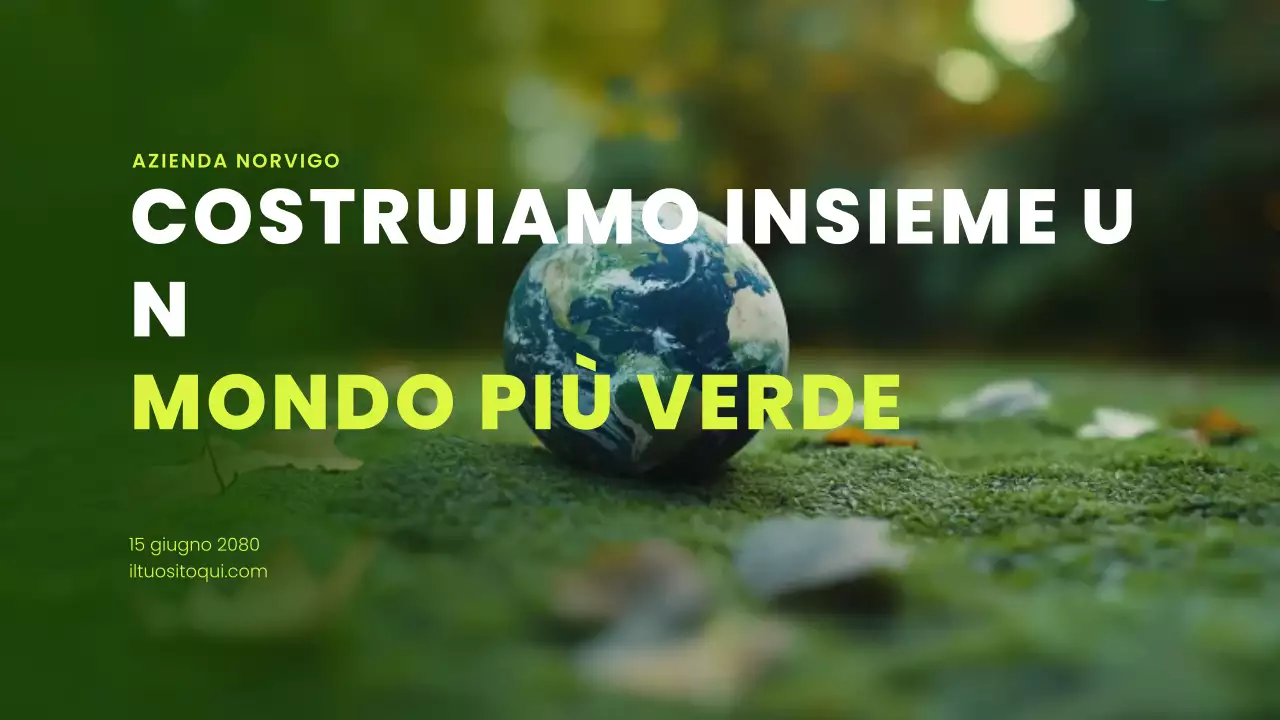 presentazione ambientale moderna e verde