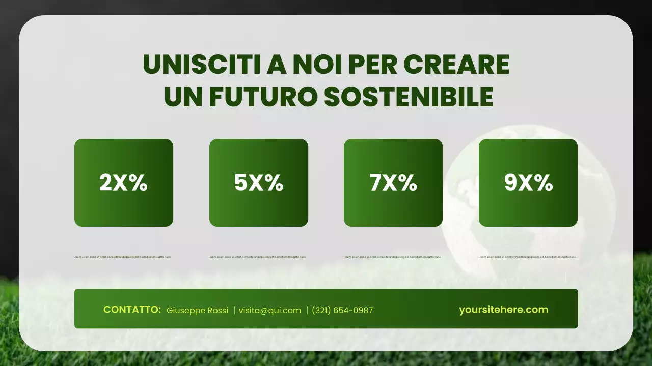 presentazione ambientale moderna e verde