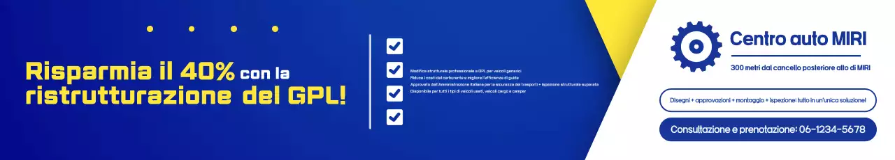 Pubblicità di auto moderna blu