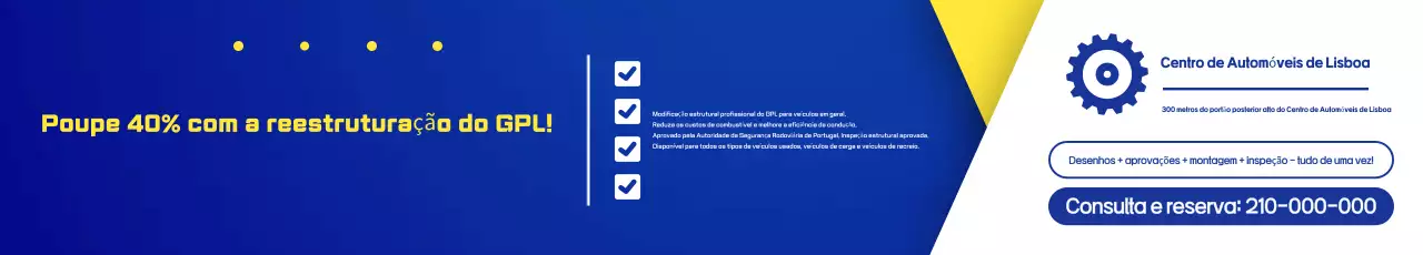 Anúncio de carro moderno azul