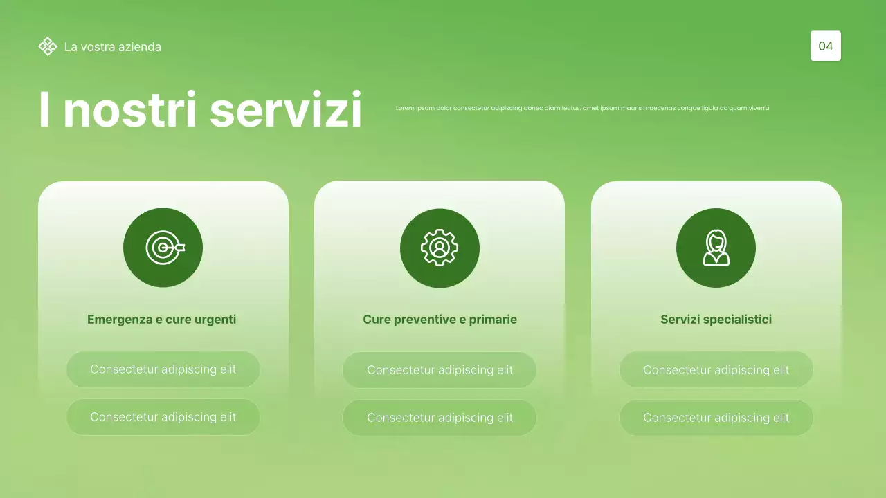 Promozione dell'assistenza sanitaria moderna e verde