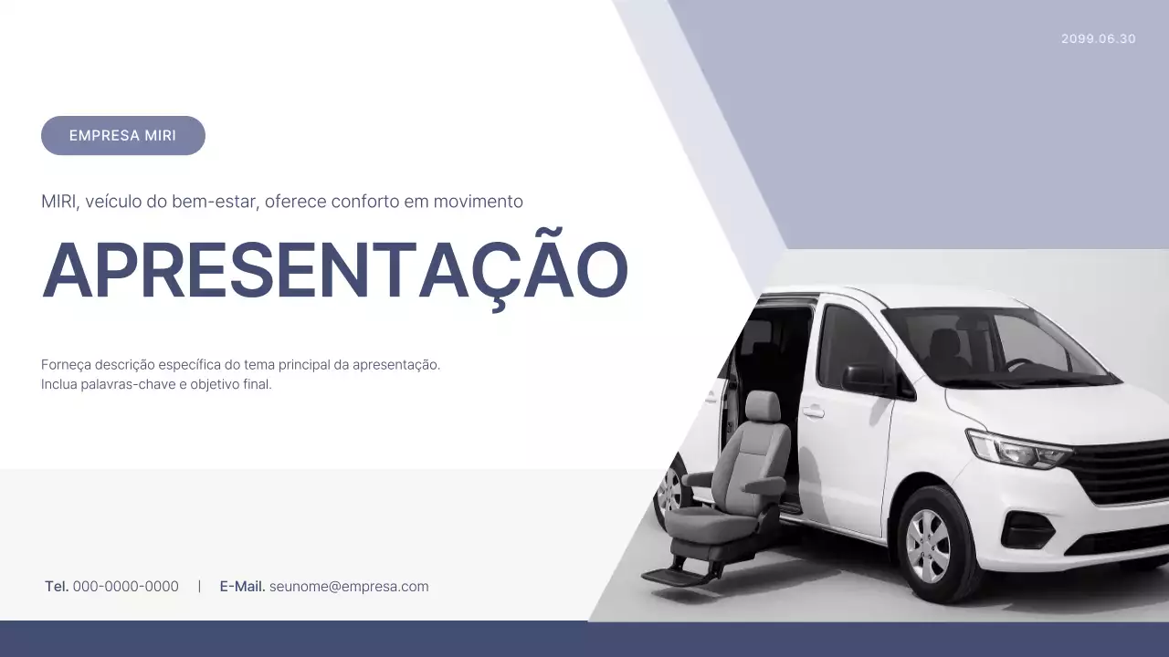 Descrição do carro moderno cinza