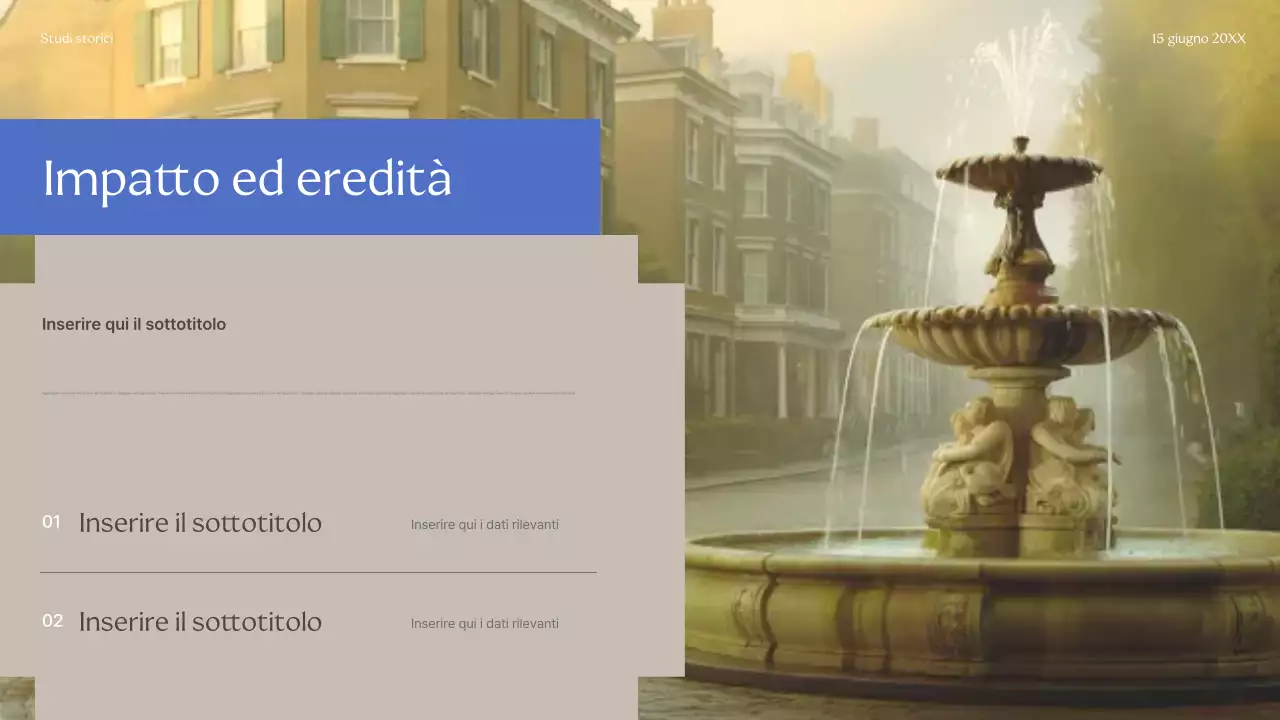 Presentazione della guida storica Beige Classic