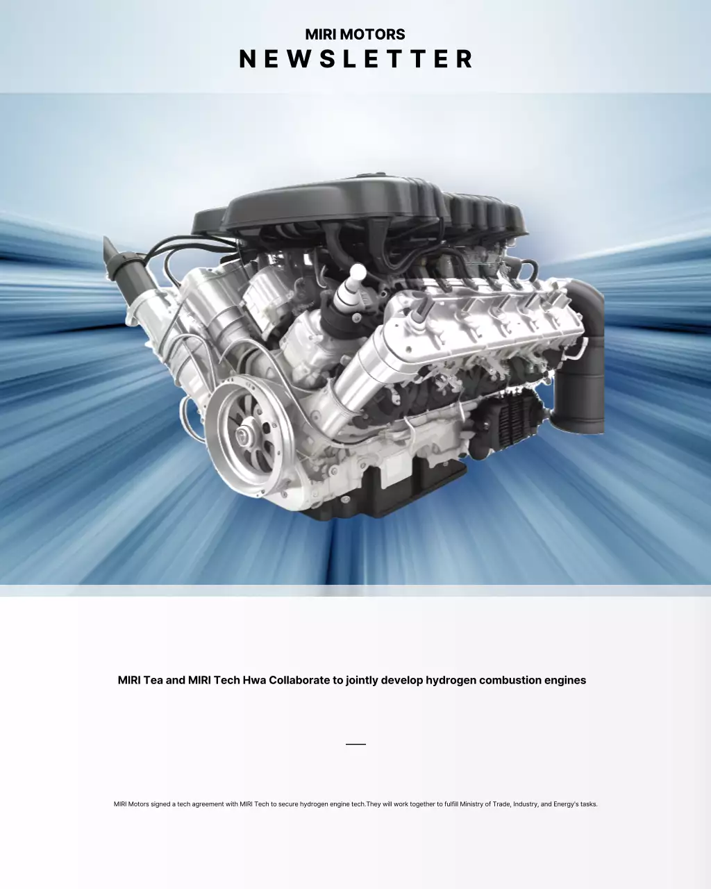 Sky Blue Modern Tech Newsletter