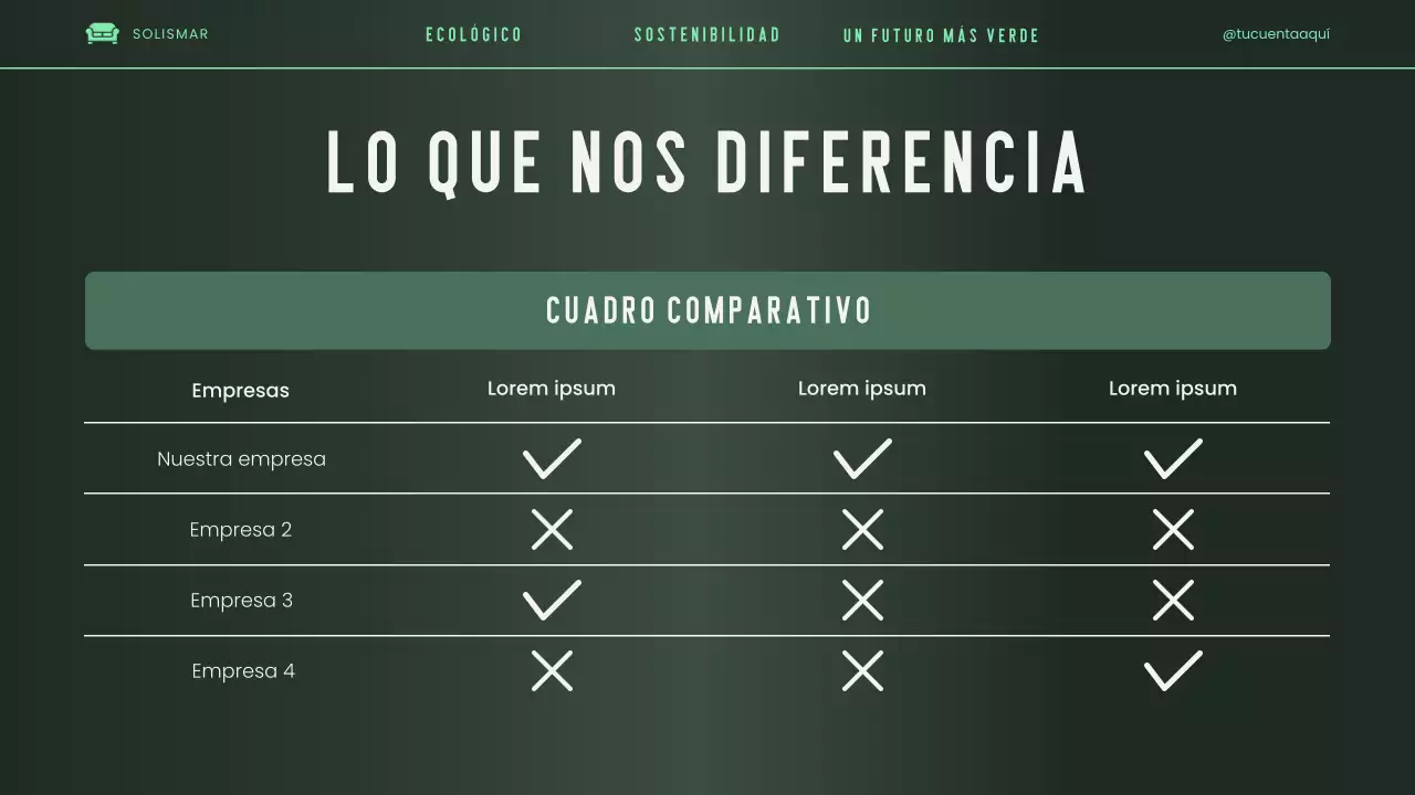 Presentación de Pitch Deck ecológica, moderna, elegante y ecológica