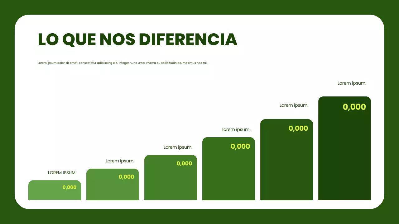 Presentación ambiental moderna y verde