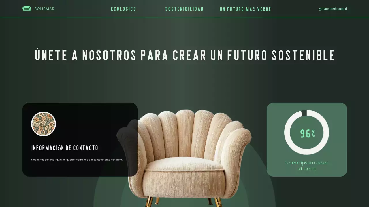 Presentación de Pitch Deck ecológica, moderna, elegante y ecológica