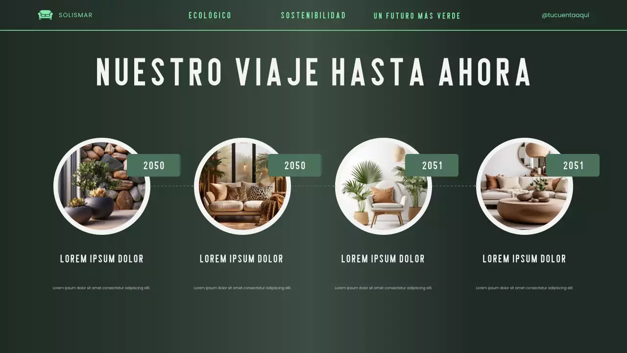 Presentación de Pitch Deck ecológica, moderna, elegante y ecológica