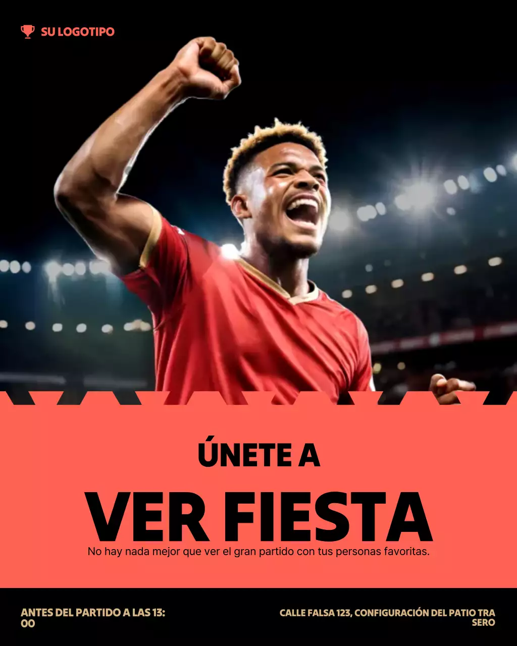 Invitación deportiva de tenis verde para Instagram