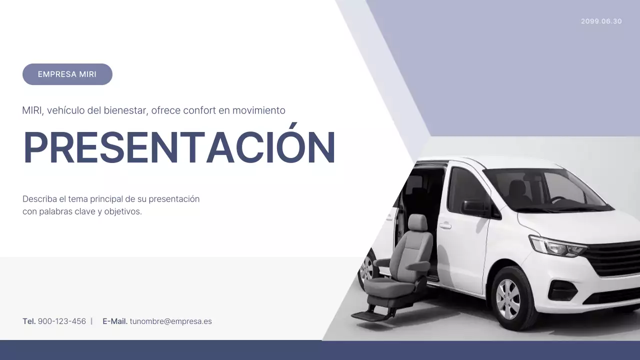 Descripción del coche moderno gris