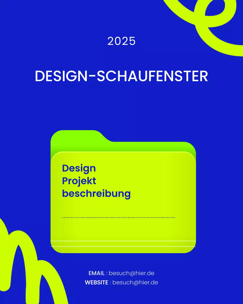 Ausstellung für modernes Design „Blue“