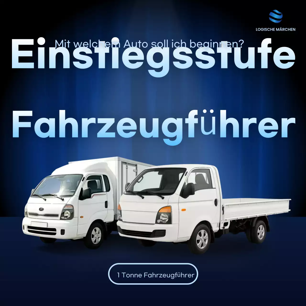 Blauer moderner Fahrzeugführer