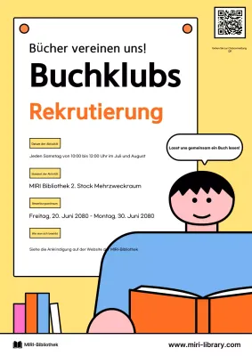 Orange Simple Reading Rekrutierung