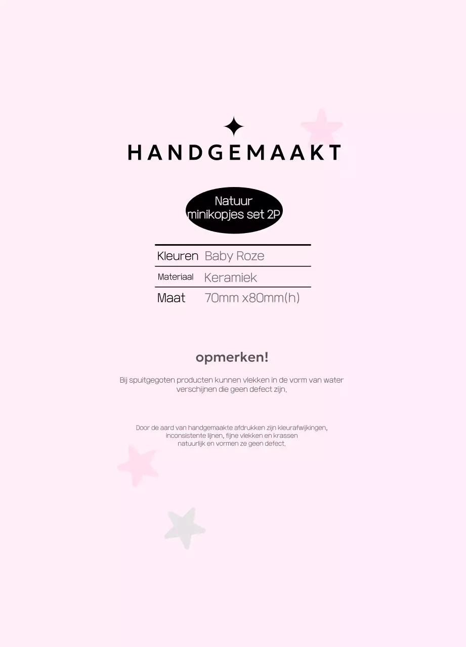 Roze Eenvoudige Handgemaakte Gids