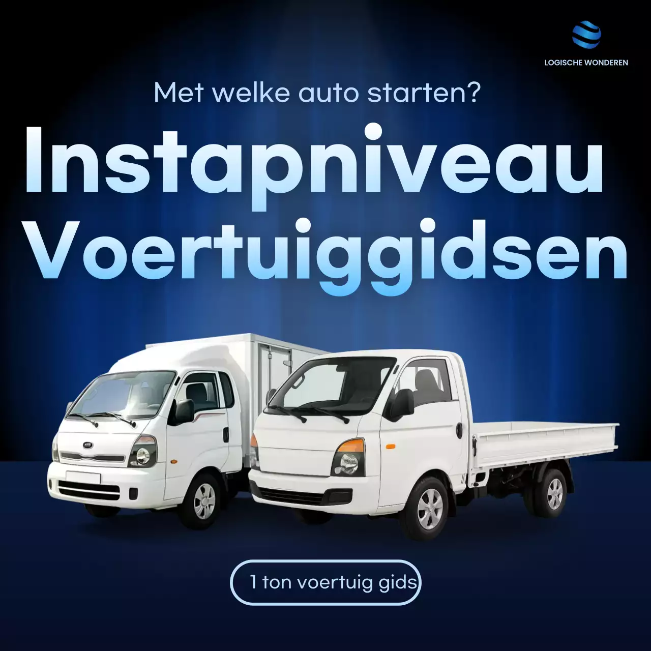 Blauwe moderne voertuiggids