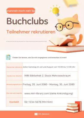 Teilnehmerrekrutierung für den Orange Baby Reading Club