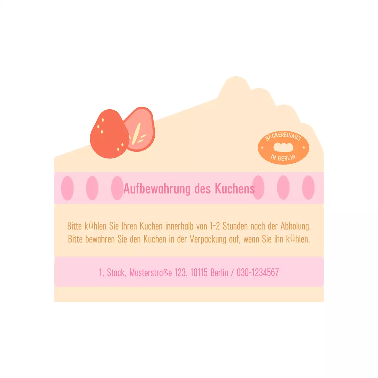 So bewahren Sie einen rosa Babykuchen auf