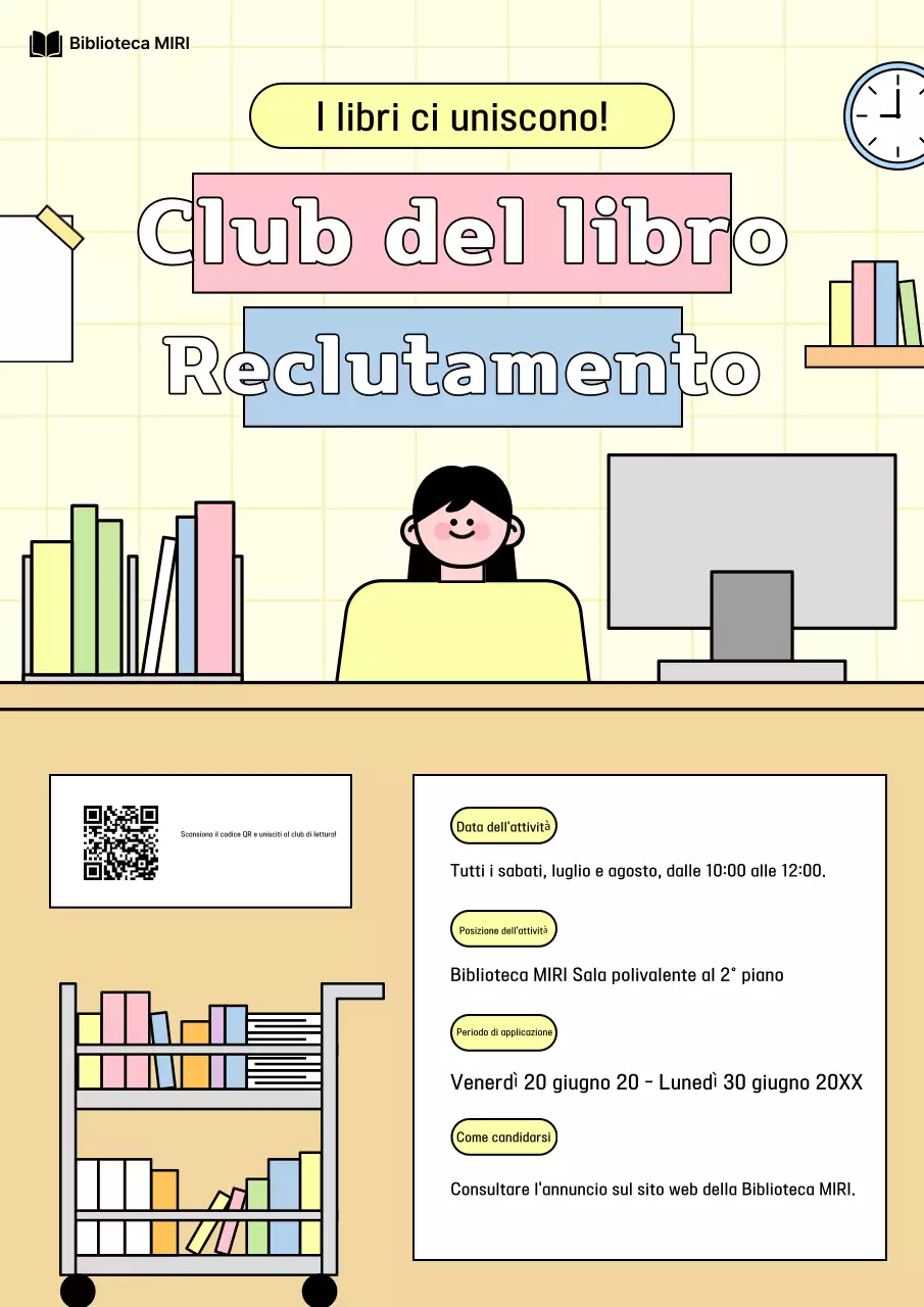 Reclutamento per la lettura di Yellow Baby