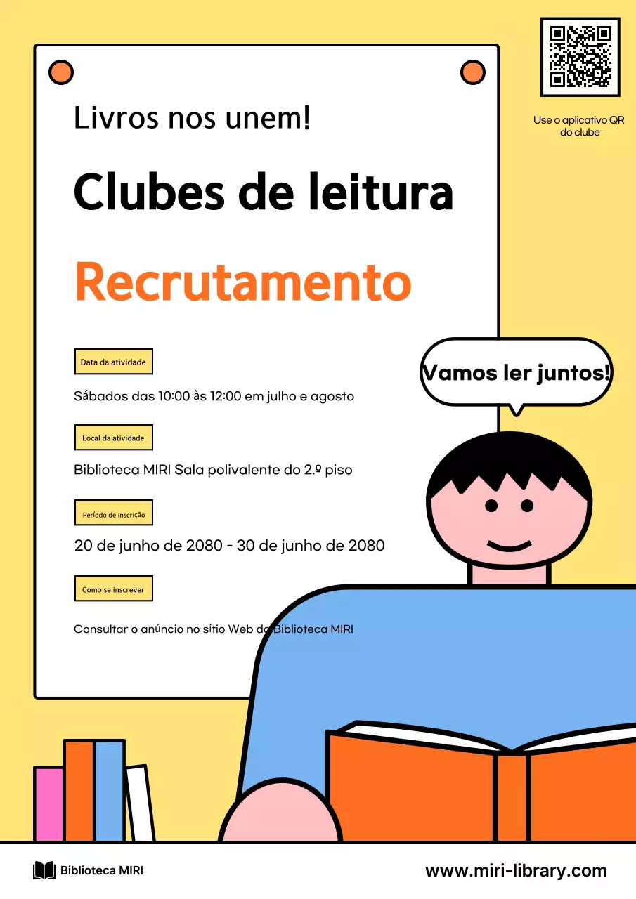 Recrutamento de Leitura Simples Laranja