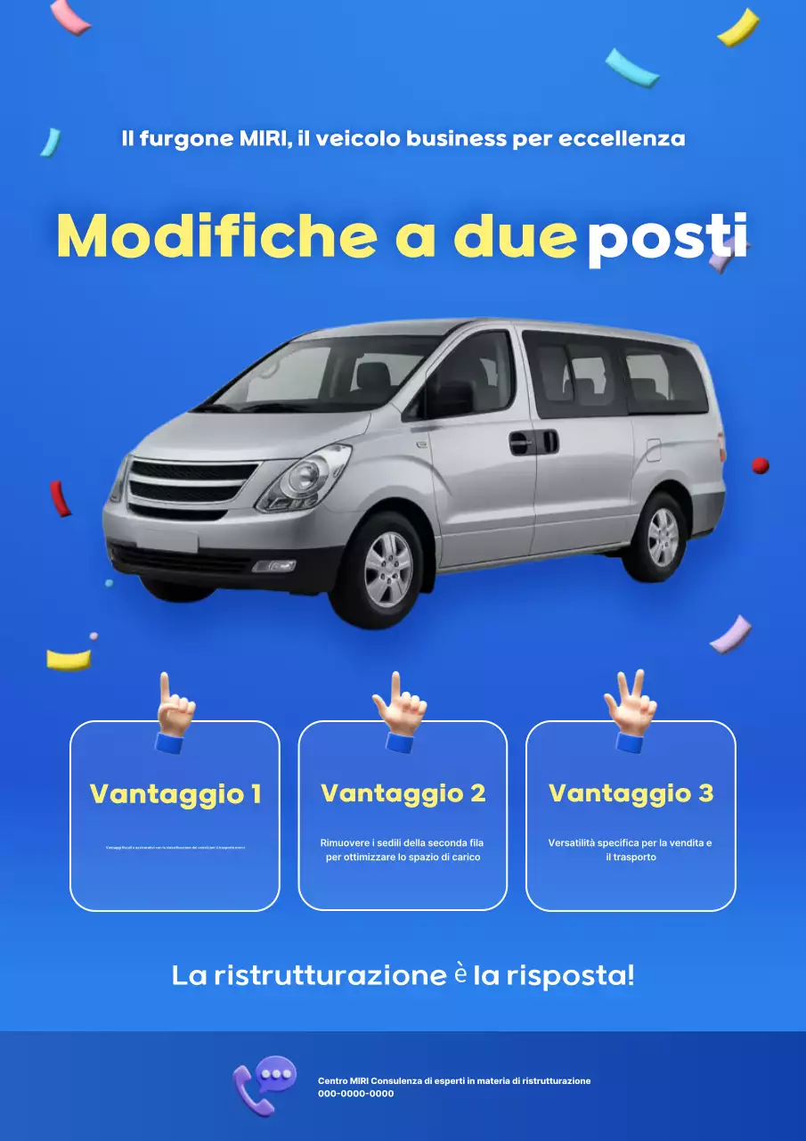 Pubblicità modificata di un'auto moderna blu