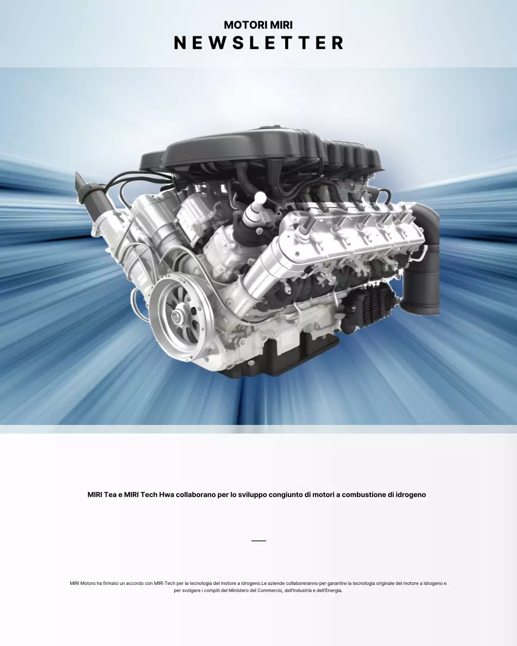 Newsletter di Sky Blue Modern Tech