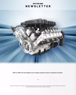 Newsletter di Sky Blue Modern Tech