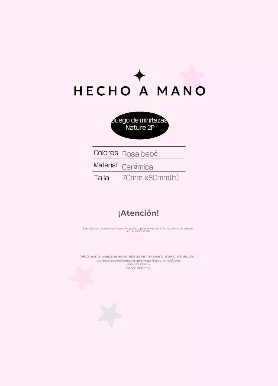 Guía sencilla hecha a mano en color rosa