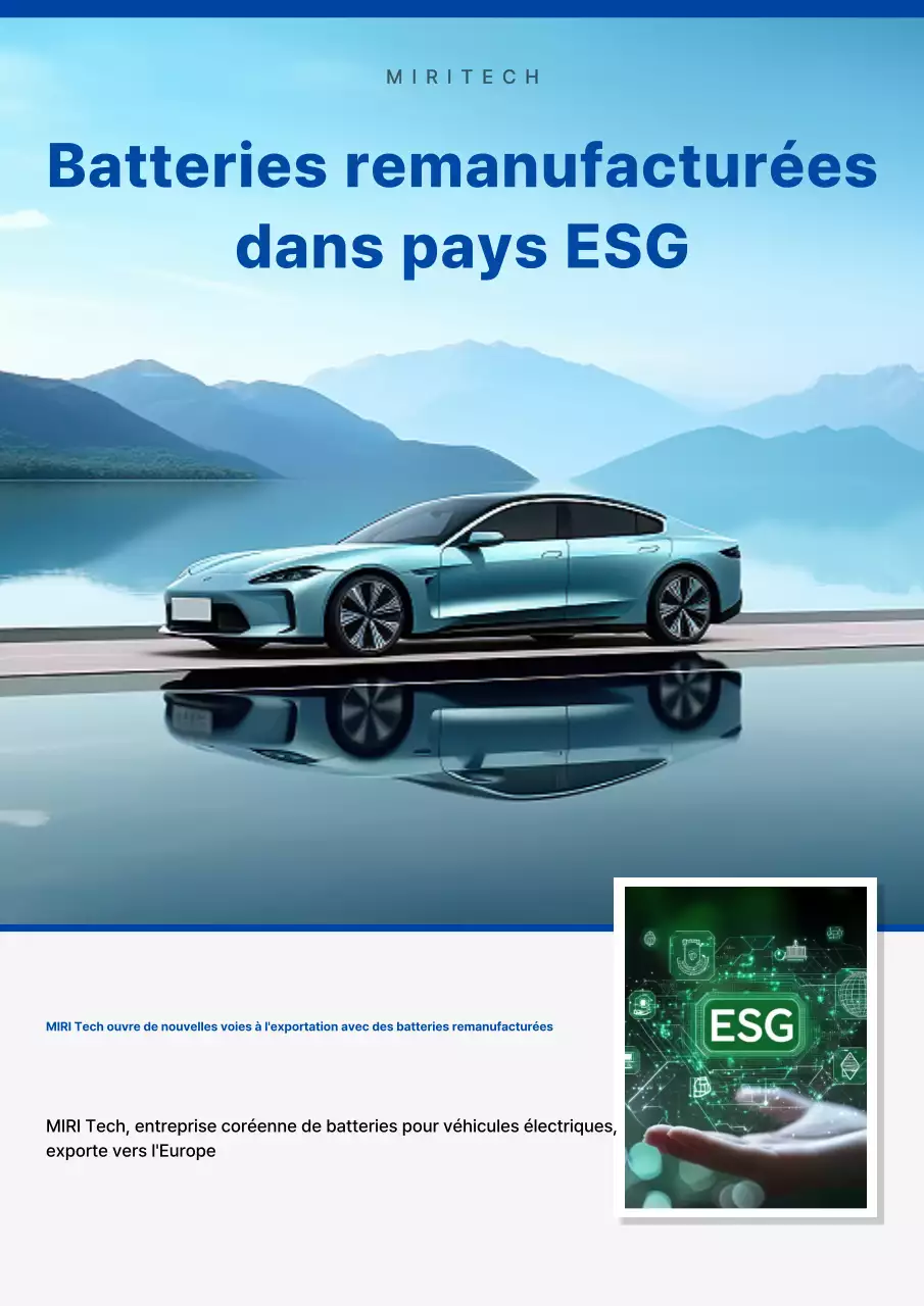 Publicité pour une voiture écologique moderne bleu ciel