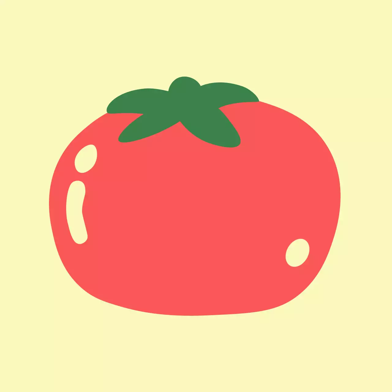 Ilustración de comida sencilla amarilla