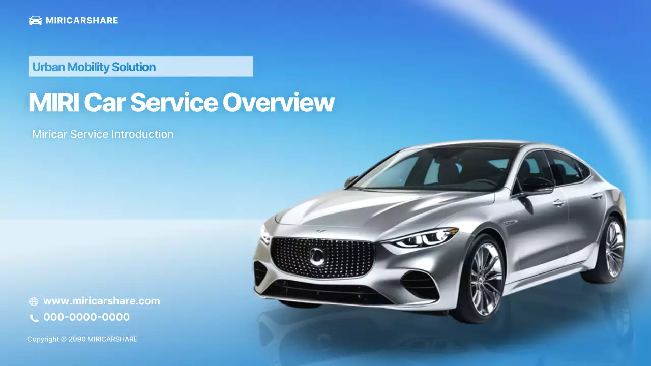 Introducing Blue Modern Car Service