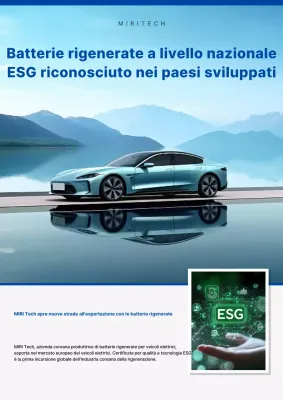 Pubblicità di un'auto moderna ed ecologica color blu cielo